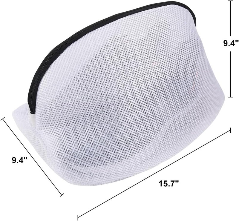 Vivifying Shoe Washing Machine Bag, Set of 2 Durable Mesh Laundry Bag with Zipper for Sneakers, Running Shoes, Sock, Bras and Toys - Image 2